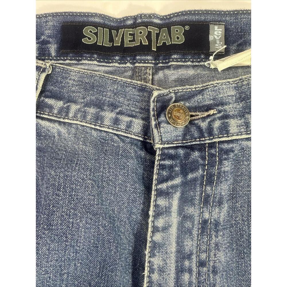 Vintage Levi Silvertab Men’s Blue Baggy Carpenter Denim jeans Size 34”X31”. - Picture 4 of 9
